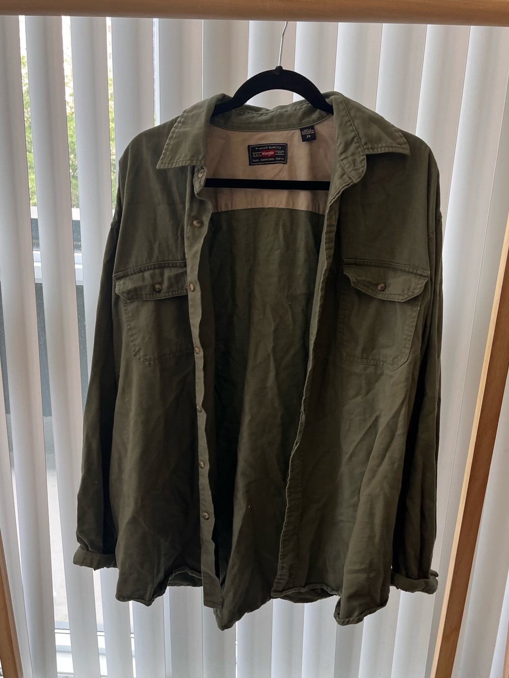 X2 XL Men’s Wrangler Olive Green Military Field Jacket